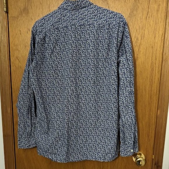 Men's Ben Sherman Shirt  Floral Print Cotton Casual Button Up - Picture 3 of 4